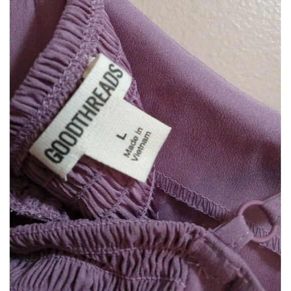 *NWT* Good Threads Lavender Spring Summer Midi Dress Size L - Picture 2 of 4